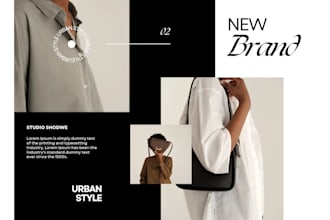 design modern and minimal fashion or beauty flyers and brochures
