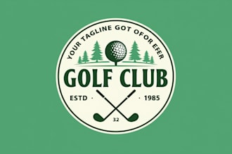 make eye catching golf tournament logo design