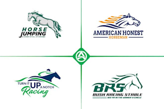 create a professional horse racing or equestrian logo design
