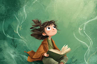 draw amazing christmas children book and cover illustrations
