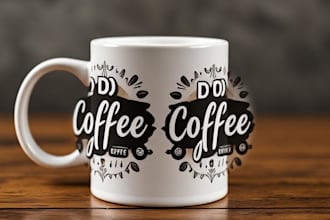 do custom coffee mug design or coffee mug design