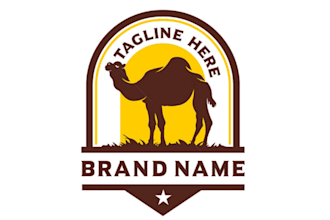 do awesome camel logo design 24 hours