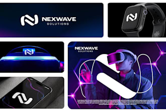 design modern tech, startup, security, crypto,  technology or app logo