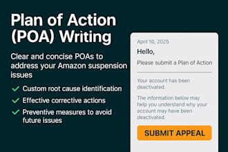 amazon appeal and plan of action writing