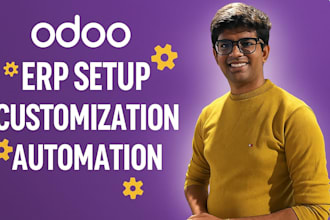 be your odoo expert, setup, website design, customize, and automate odoo erp