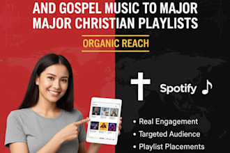 promote your christian and gospel music to major christian playlist