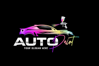 do modern spray logo design