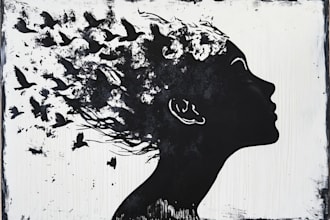 create awesome linocut illustration art