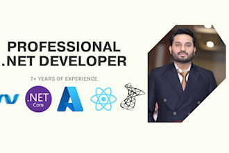 be your dot net developer, web API, mvc, sql server, azure
