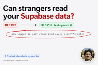 fix lovable app bugs and supabase rls security leaks before you launch