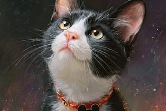 draw disney pet portrait