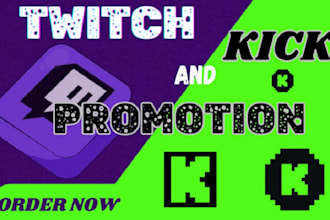 do best kick, twitch channel partner promotion to gain relevant audience