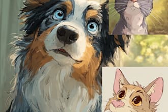 make a unique disney pet portrait