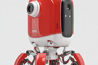 design robots of futuristic mecha for you