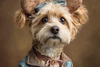 draw a unique disney pet portrait