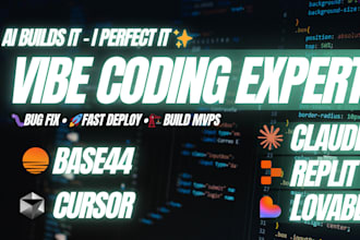 fix bugs and build lovable replit bolt base44 v0 cursor ai vibe code apps