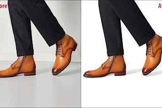 do natural shadow and reflection shadow creation wrinkle remove and retouching
