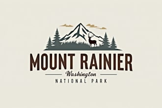 make an amazing mount rainier logo