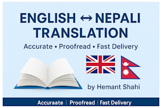 provide accurate and professional english to nepali