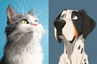 draw disney pet portrait