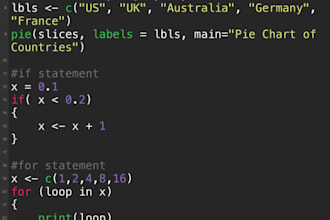 help in r programming and data analysis services