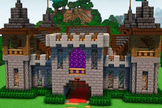 build minecraft spawn lobby world kingdom city map build house minecraft builder