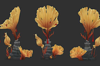 create stylized environment assets for game