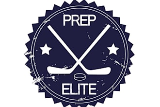 create ideal classic logo for a new hockey program