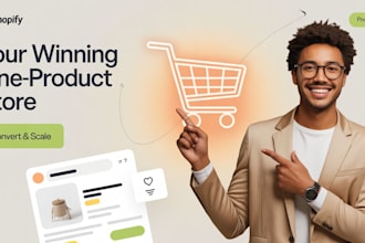 build shopify one product store with high converting landing page and upsell