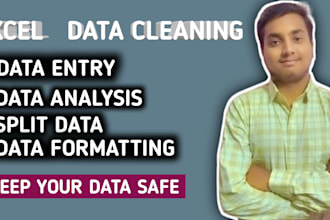 clean, format, mearge, split excel data