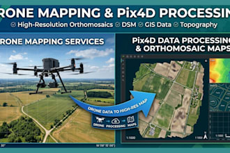 process drone data in to accurate maps using pix4d