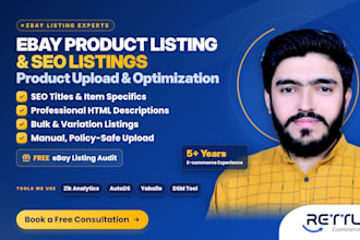 ebay listing, ebay product listing, ebay SEO listing, ebay product upload