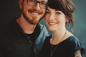 make couple portrait illustration
