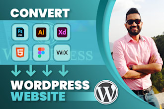 create website, html to wordpress, figma to wordpress and psd to wordpress