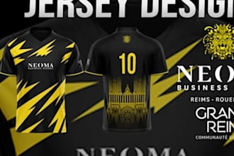 design sublimation esports and gaming jersey or merchandise