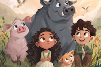 children book editing and formatting, children book illustration, christmas book