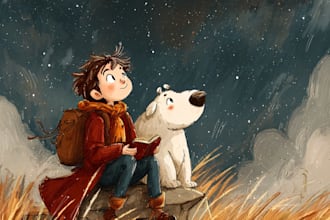 illustrate children book illustration, christian story book and christmas book