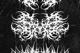 make your death metal, gore, deathcore and black metal logo