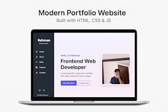 create a portfolio website for freelancers and creatives
