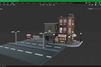 make high quality low poly 3d models