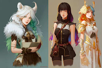 draw your characters and fanart in semi realistic art