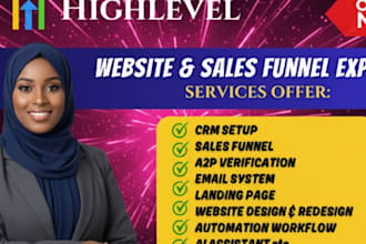 go highlevel sales funnel gohighlevel landing page gohighlevel website design