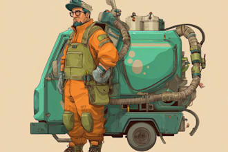 draw professional product line art and illustrations