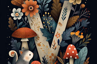 create cute greeting cards with lettering and illustrations