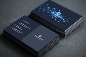 design digital business card, visiting card for your brand identity