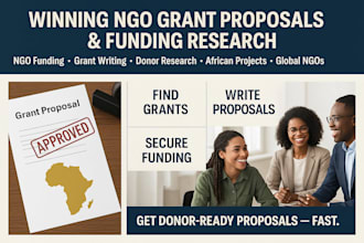 find and write grants for african or global ngos seeking funding
