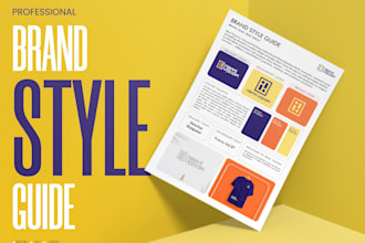 elegant and professional brand style guide and brand book