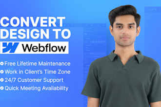 design webflow website, figma to webflow, webflow expert