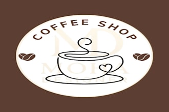 design a modern minimalist coffee shop logo