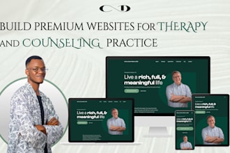 build a premium therapy website and counseling website for you